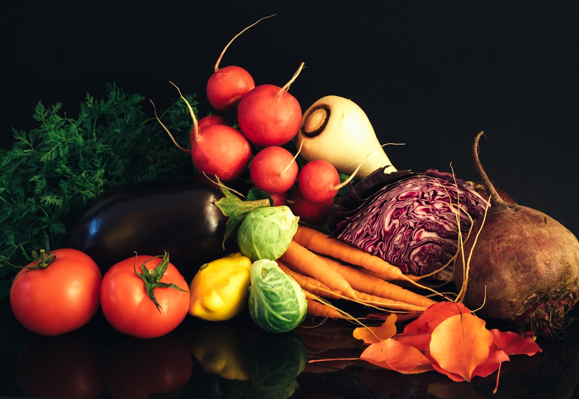 Colorful vegetables for nutrition